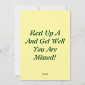 Het verzenden van Sunshine Kaart (Achterkant)