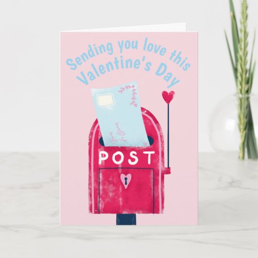 Het verzenden van u houdt van deze Valentijnsdag b Feestdagen Kaart (Voorkant)