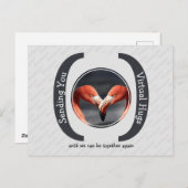 HET VERZENDEN VAN U VIRTUELE HUGS-foto SjabloonGRA Briefkaart (Voorkant / Achterkant)