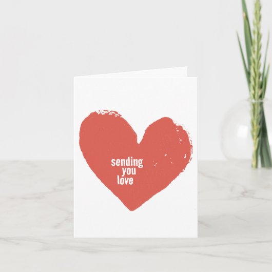 Het verzenden van uw liefde Note Kaart (Voorkant)