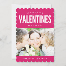 Het verzenden van Valentijnse  Verpletter Fotokaar Feestdagenkaart