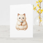 Het verzenden van zoetheid ijs kitten elke gelegen kaart (Gele Bloem)