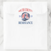 Het verzet in South County. Blad van zes stickers (Tas)