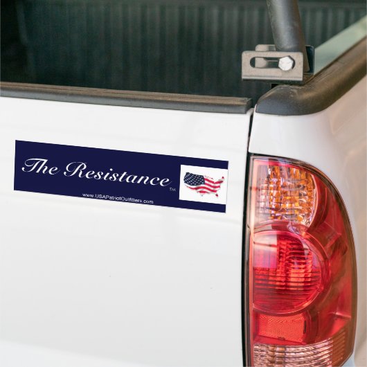 Het verzet is Amerika Bumpersticker (Op Truck)