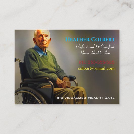 Het verzorgen van 4 uw geliefde een professional visitekaartje (Voorkant)