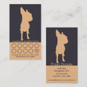 Het Verzorgen van de hond de Kaart van de Klantenkaartje (Voorkant / Achterkant)