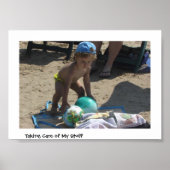 Het verzorgen van mijn spullen poster (Voorkant)