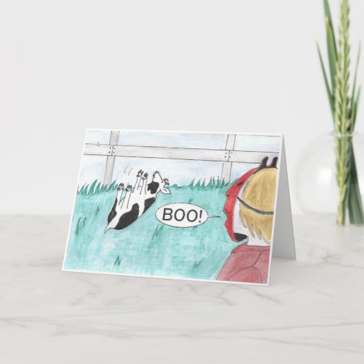 Het verzwakken de Kaart van Halloween van de Geit (Voorkant)