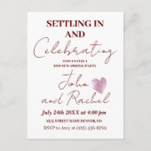 Het vestigen in en het vieren van Housewarming Par Briefkaart (Voorkant)