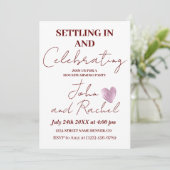 Het vestigen in en het vieren van Housewarming Par Kaart (Staand voorkant)