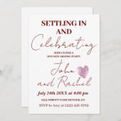 Het vestigen in en het vieren van Housewarming Par Kaart (Voorkant / Achterkant)