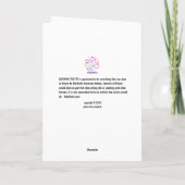 Het vet kauwen kaart (Achterkant)