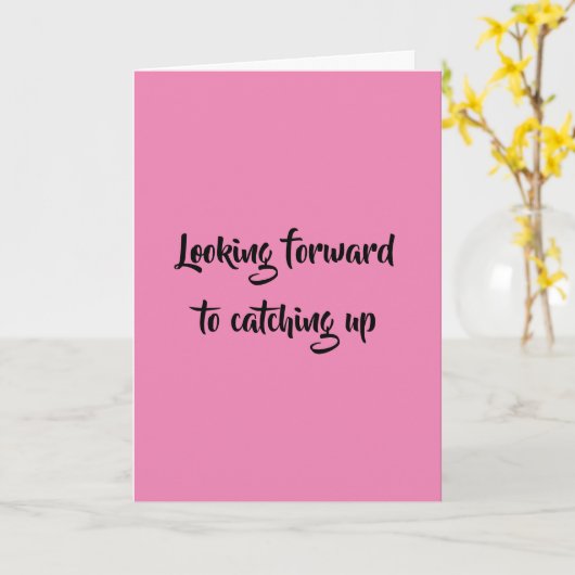 Het vet kauwen kaart (Gele Bloem)