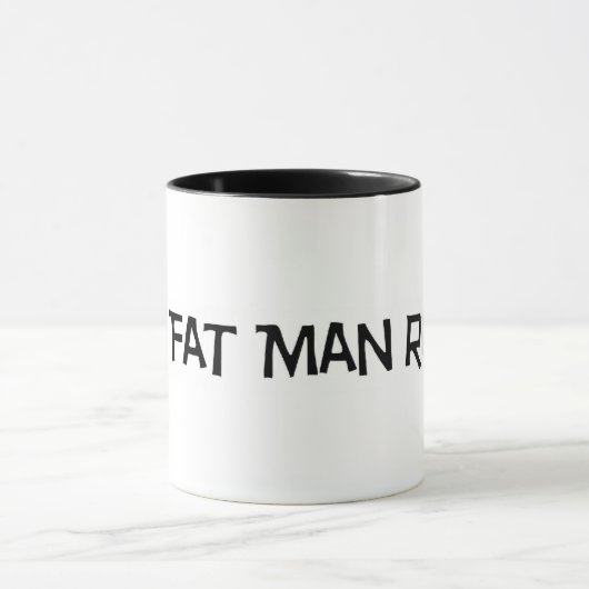 Het vet Man is een klassieke Mok (Midden)