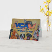 Het Veterinaire Wenskaart van het Ziekenhuis VCA Kaart (Gele Bloem)