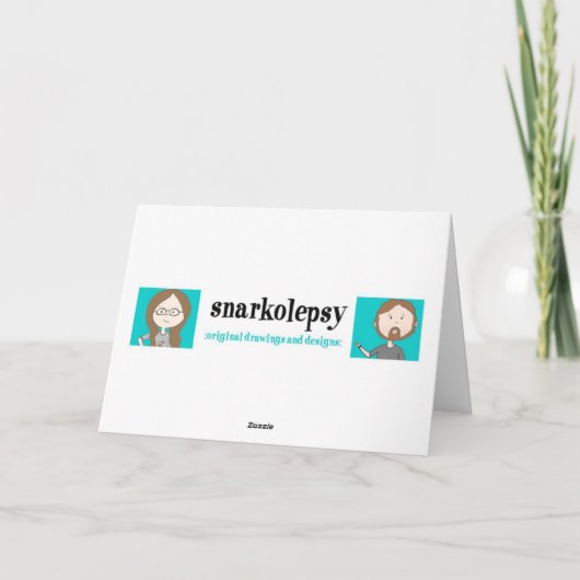 Het vette Kind houdt van Cake Feestdagen Kaart (Achterkant)