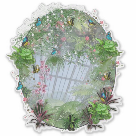 Het Victoria Greenhouse Sticker (Voorkant)