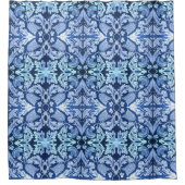 Het Victoriaans Blauwe Gordijn van de Douche van (Voorkant)