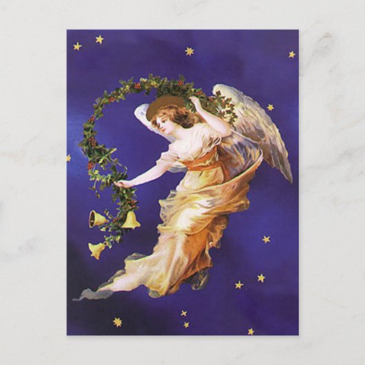 Het Victoriaans Briefkaart van de Engel (Voorkant)