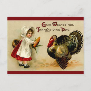 Het Victoriaans Briefkaart van de Thanksgiving