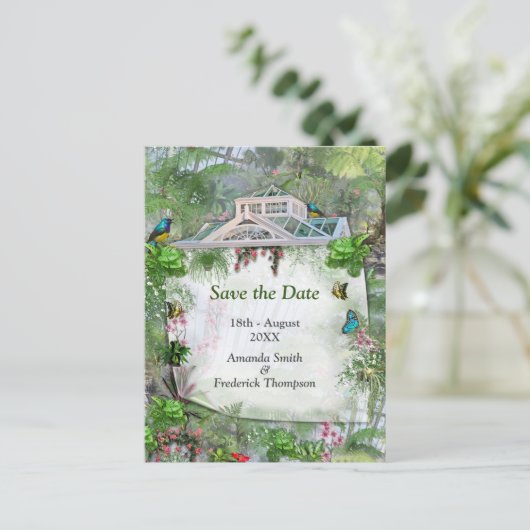 Het Victoriaans Greenhouse Aankondigingskaart (Staand voorkant)