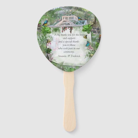 Het Victoriaans Greenhouse Handwaaier (Achterkant)