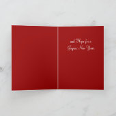 Het Victoriaans Meisje van de Kerstkaart Feestdagen Kaart (Binnen)