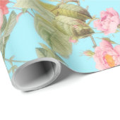 Het Victoriaans Patroon van de Rozen van de zomer Cadeaupapier (Rol Hoek)