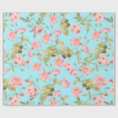 Het Victoriaans Patroon van de Rozen van de zomer Cadeaupapier (Vlak)