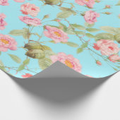 Het Victoriaans Patroon van de Rozen van de zomer Cadeaupapier (Hoek)