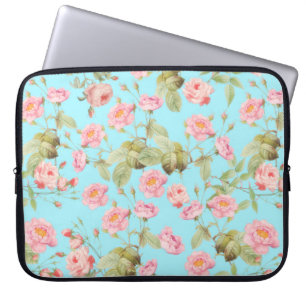 Het Victoriaans Patroon van de Rozen van de zomer Laptop Sleeve