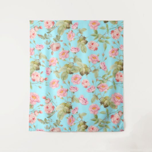 Het Victoriaans  Patroon van de Rozen van de zomer Wandkleed (Voorkant)