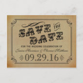 Het Victoriaans Steampunk Wedding Collectie Aankondigingskaart (Voorkant)