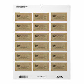 Het Victoriaans Steampunk Wedding Collectie Etiket (Full Sheet)