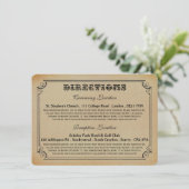 Het Victoriaans Steampunk Wedding Collectie Kaart (Staand voorkant)