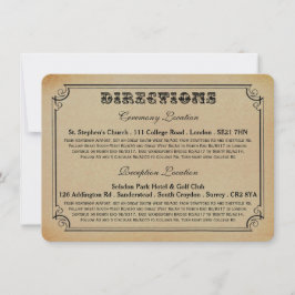 Het Victoriaans Steampunk Wedding Collectie Kaart