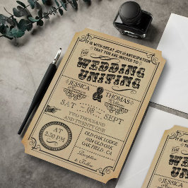 Het Victoriaans Steampunk Wedding Collectie Kaart