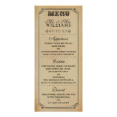 Het Victoriaans Steampunk Wedding Collectie - Menu (Voorkant)
