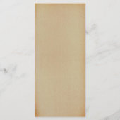 Het Victoriaans Steampunk Wedding Collectie Menu (Achterkant)