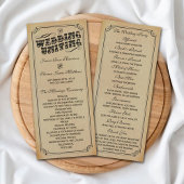 Het Victoriaans Steampunk Wedding Collectie Programmakaart