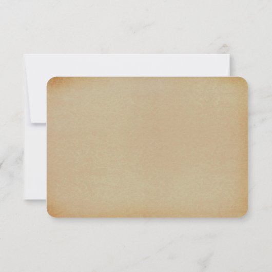 Het Victoriaans Steampunk Wedding Collectie RSVP Kaartje (Achterkant)