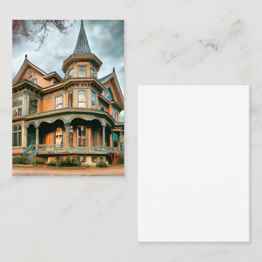 Het Victoriaans tijdperk, dat zich uitstrekte van  Visitekaartje (Voorkant / Achterkant)