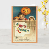 Het Victoriaans Wenskaart van de Avond voor Kaart (Gele Bloem)