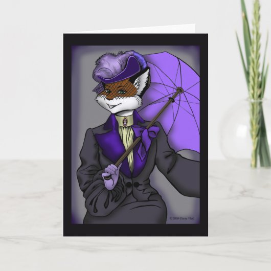 Het Victoriaans Wenskaart van de Vos Kaart (Voorkant)