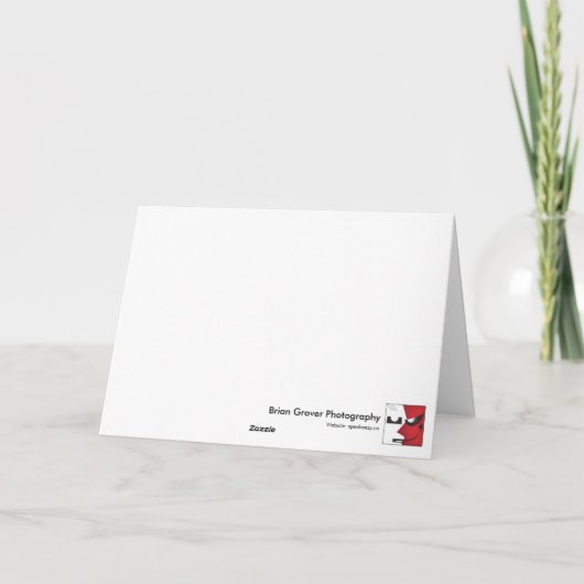 Het viel op een heldere middag: mist! feestdagen kaart (Achterkant)