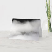 Het viel op een heldere middag: mist! feestdagen kaart (Voorkant)