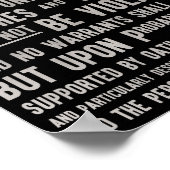 Het vierde amendement betreft het recht op privacy poster (Hoek)