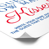 Het vierde Baby shower van juli gleed hoeveel kuss Poster (Hoek)