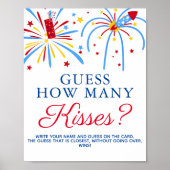 Het vierde Baby shower van juli gleed hoeveel kuss Poster (Voorkant)