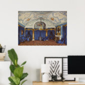 Het vierde gereserveerde appartement. Een slaapkam Poster (Thuiskantoor)